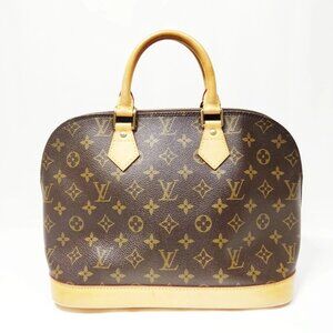 Authentic Louis Vuitton Alma Brown Monogram Hand Bag mn523-030726